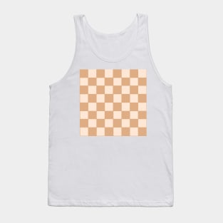 Minimal Checkerboard - Warm Neutrals Tank Top